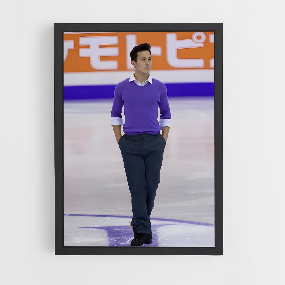 Poster Patrick de chan – affiche Patinage artistique (vue 2)